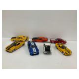 Seven Diecast Model Cars - Muscle Cars and Others