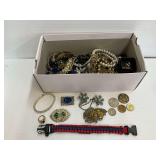 Costume Jewelry, Coins, and Accessories