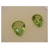 Two Peridot Gemstones...1.70 carats