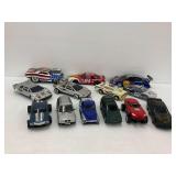 Group of 13 Diecast Car Models - Various Styles