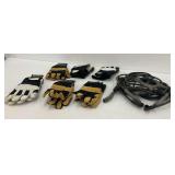 Leather Work Gloves and Ignition Cables