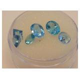 Selection of Blue Topaz Gemstones..3.75 carats