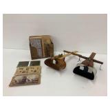 Vintage Stereo Viewers with Large Collection of Stereo View Cards