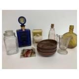 Bottles, Bowls, Shaving Mug, and Other Household Items