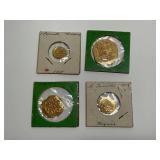 Assorted Mexican Gold Escudo Coins - Dated 1714...NOT AUTHENTICATED
