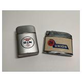Two Vintage Advertising Lighters