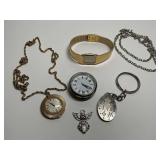 Seiko Lassale Watch, Necklace Watch, Keychain, Costume Jewelry