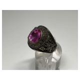 New Holstein High School Class Ring with Stone