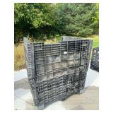 Collapsible Bulk Container w/ Damaged Side ... Measures 51 x 48 x 42 Inches