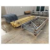 pallet racking . 22beams 4 uprights 48x120 beams ten feet roughly 30 racks