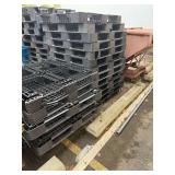 Assorted Black Plastic Pallets ... Two Stacks Photographed