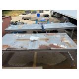 3 Heavy Duty Folding Tables ... Bigger Table Measures 32 x 96 x 40 Inches & Two Smaller Tables Measure 32 x 36 x 72 Inches