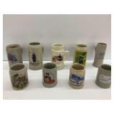 Nine Beer Mugs