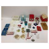Mixture of Holiday Ornaments, Decorations, and Collectibles