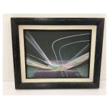 Abstract Framed Art with Signature