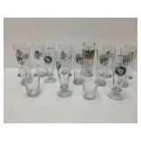 Assorted Beer Glasses - Miller Lite, Leinenkugel