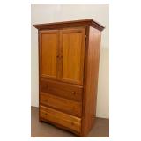 Wooden Armoire with Drawers