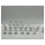 Set of Decorative Drinking Glasses