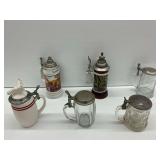 Six Beer Steins