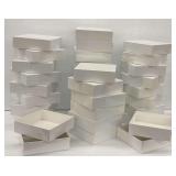 Group of Glossy White Gift Boxes... see description for size