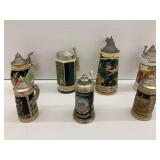 Seven German Beer Steins