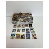 Mixture of Baseball and Football Trading Cards