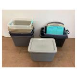 Group of Storage Totes