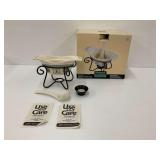 Pfaltzgraff Naturewood Gravy Warmer Set with Ladle and Stand