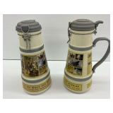 Pair of Rauchenfelser Steinbier Beer Steins Millennium Edition