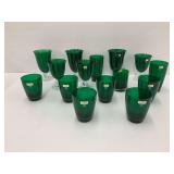 Lenox Emerald Green Glassware Set - 15 Pieces