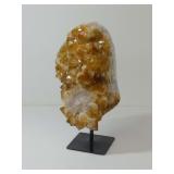Citrine Crystal Cluster on Stand - 12 in. tall