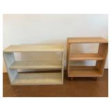 Pair of Small Wooden Shelving Units