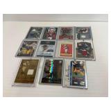Collection of Football Trading Cards with Jersey Relics