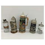 Five Beer Steins