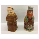 Two Novelty German Stoneware Character Beer Steins