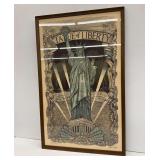 Statue of Liberty Framed Art Print Signed by Artist James Grashow, 1986
