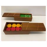 Drueke No. 776 Game Set with Dominoes and Checkers