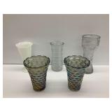 Five Glass Vases