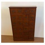 Wooden Apothecary Style Cabinet with Drawers & Doors