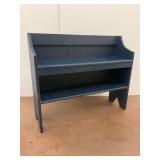 Blue Painted Shelf Unit