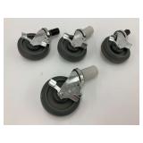 Set of Four Poly Casters - with Locking Mechanism