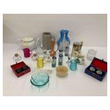 Assorted Decorative Items: Tea Pots, Baoding Balls, Mugs, and More