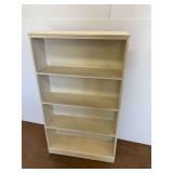 Painted Wooden Bookcase with Shelves