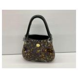 Block Crystal Mouth Blown Hand Cut Handbag Vase