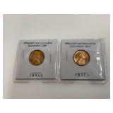 1956-D & 1958-D Wheat Cents - Brilliant Uncirculated