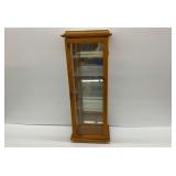 Curio Cabinet with Glass Door, Sides, and Shelves