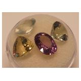 Four Faceted Loose Gemstones...10.75 carats