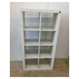 White 8-Cube Storage Shelf