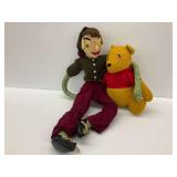 Plush Winnie the Pooh and Handmade Doll
