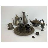 Assorted Silverplated, Sterling and Other Serving Ware